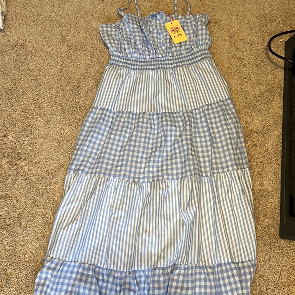 DOTTIE COUTURE PLAID DRESS